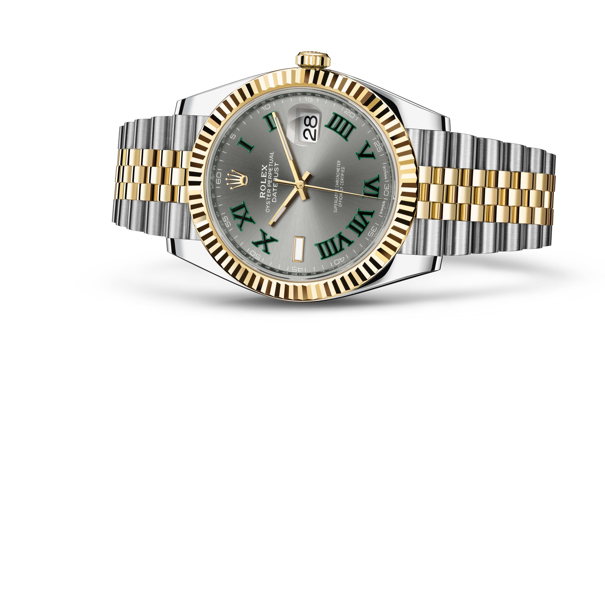 Rolex Datejust 41 Watch: Yellow Rolesor - combination of 904L steel and ...